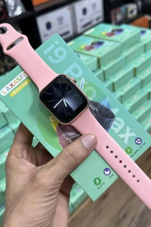 i9 Pro Max Smart Watch Black Pink ABS Plastic